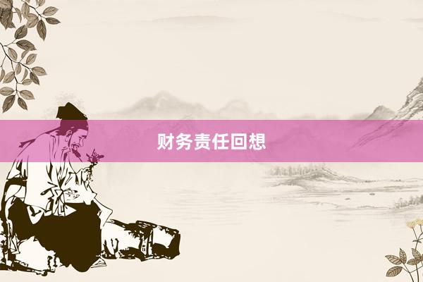 财务责任回想